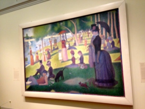 Seurat's famed "Sunday Afternoon on the Island of La Grande Jatt" greeted my when I entered the Impressionist exhibit.